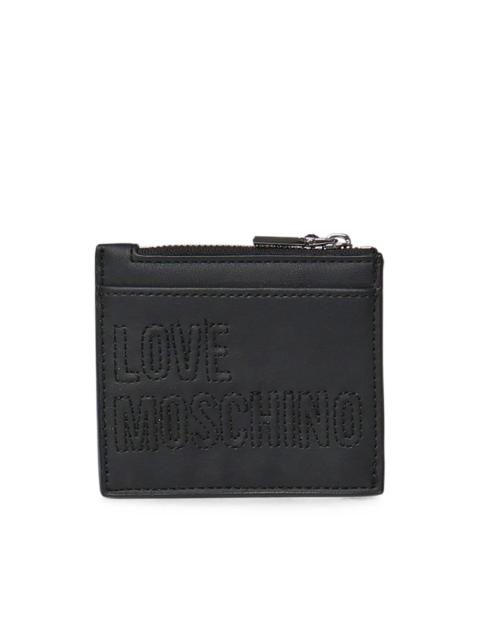 Moschino logo-embroidered wallet