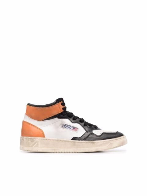AUTRY colour-block hi-top sneakers