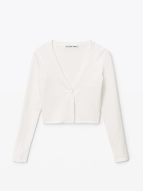 Alexander Wang CARDIGAN IN STRETCH VISCOSE KNIT