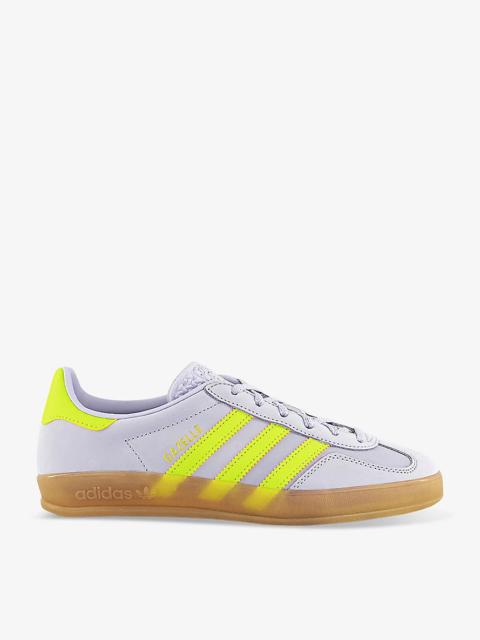 Gazelle Indoor nubuck-leather low-top trainers