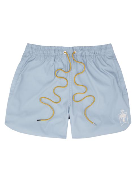 Logo-embroidered shell swim shorts