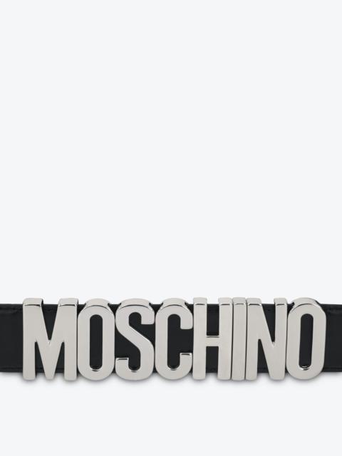 Moschino BELT IN LEATHER WITH LOGO