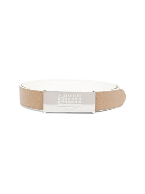 Maison Margiela logo-buckle leather belt