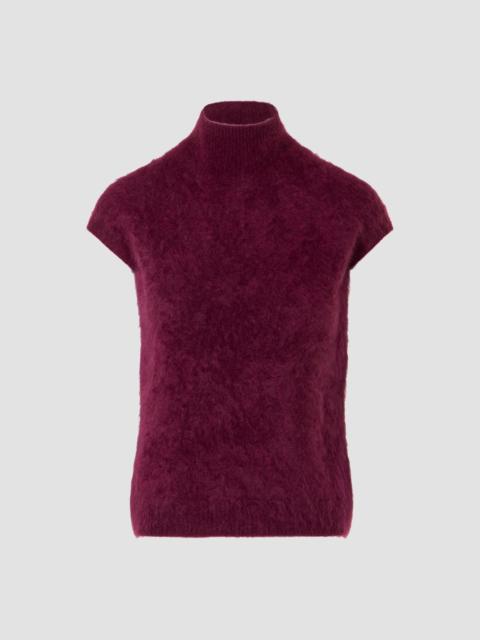 AKRIS Women's Cashmere Mock-Turtleneck Sweater - Merlot Red