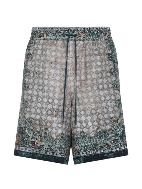 AMIRI paisley print drawstring shorts