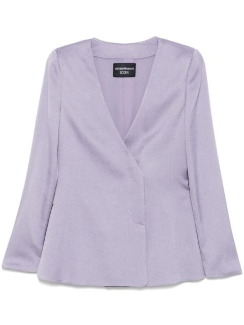 EMPORIO ARMANI crepe blazer