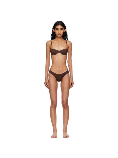 HAIGHT Brown Adjustable Vintage & Leila Bikini