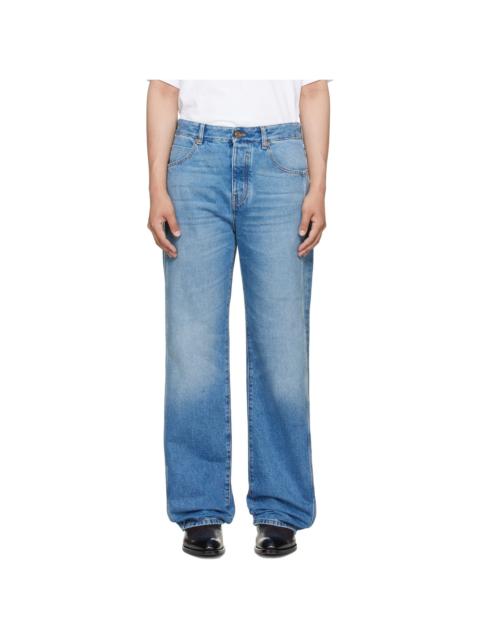 Balmain Blue Loose Jeans