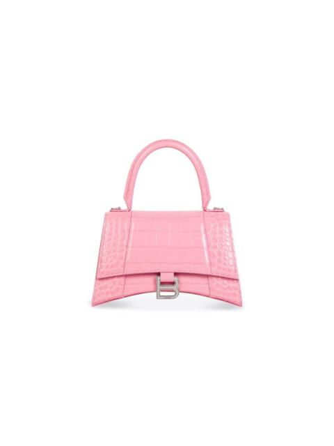 hourglass small handbag crocodile embossed