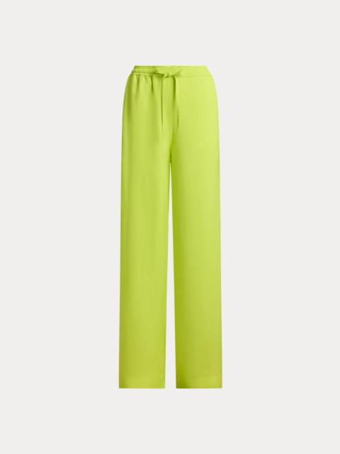 Polo Ralph Lauren Twill Drawstring Wide-Leg Pant