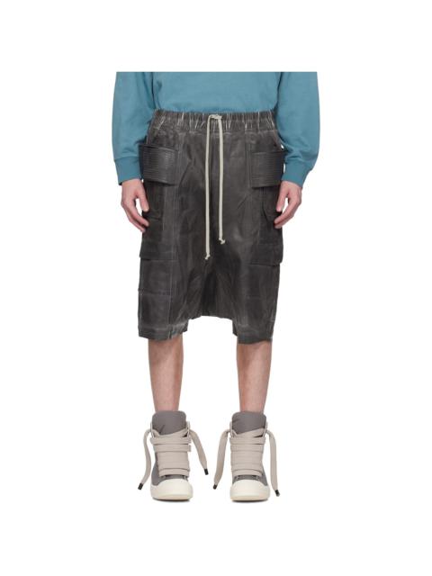 Rick Owens DRKSHDW Black Hollywood Bauhaus Shorts | REVERSIBLE