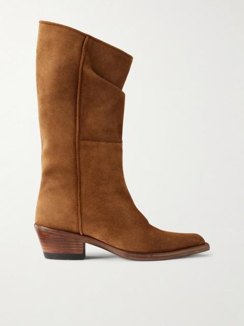 KHAITE Clive Suede Knee Boots