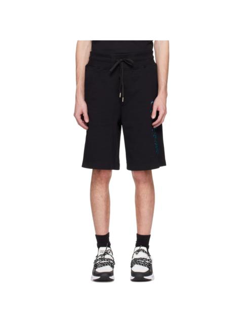 VERSACE JEANS COUTURE Black Printed Shorts