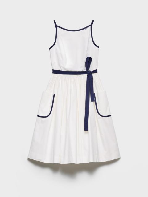 Prada Slubbed toile dress