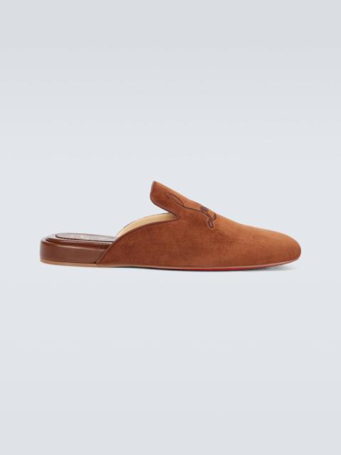 Christian Louboutin Exclusive to Mytheresa – Navy Coolito Flat mules