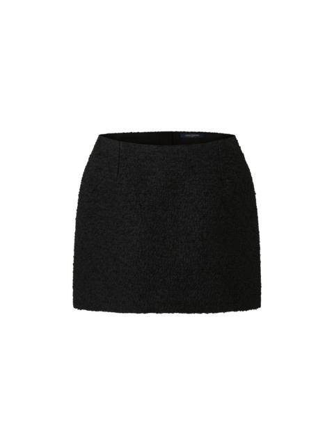 Louis Vuitton Bouclé Wool Mini Skirt