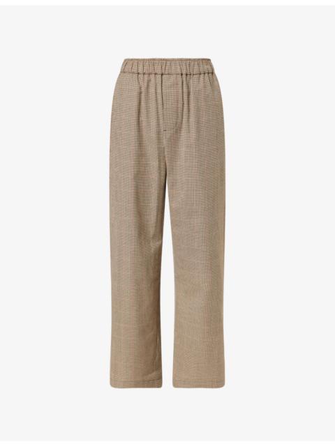 The Frankie Shop Baxter Houndstooth Woven Trousers