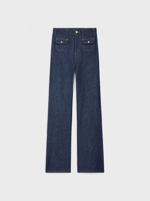 CELINE jane jeans in denim raw wash