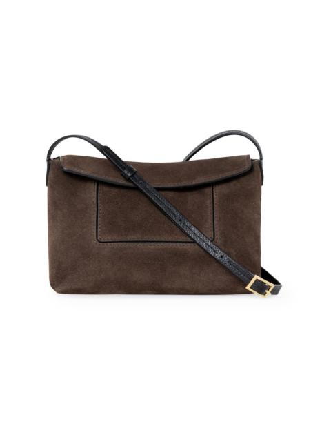 WANDLER Women's Mini Penelope Suede Slouch Shoulder Bag - Palissander Suede