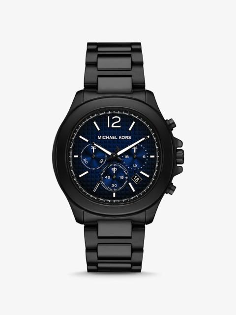 MICHAEL KORS Oversized Sage Black-Tone Watch