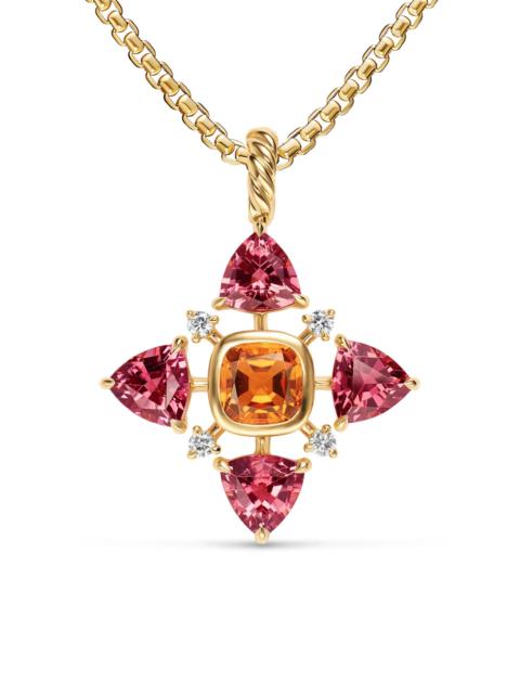 DAVID YURMAN Women's Renaissance Quad Pendant in 18K Yellow Gold - Madeira Citrine