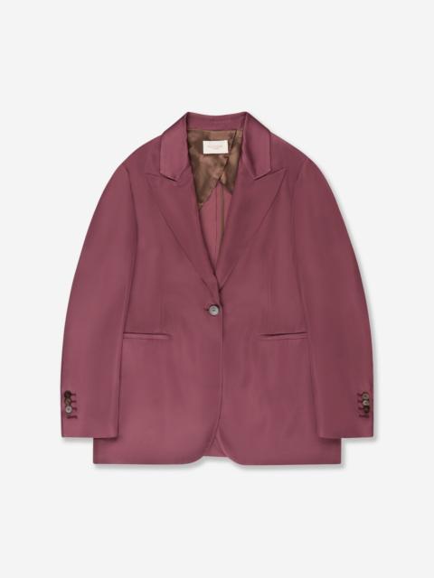 SLOWEAR Regular fit jacket in shiny satin
