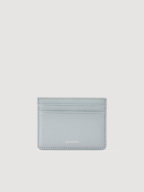 Sandro RECONSTITUTED LEATHER CARDHOLDER
