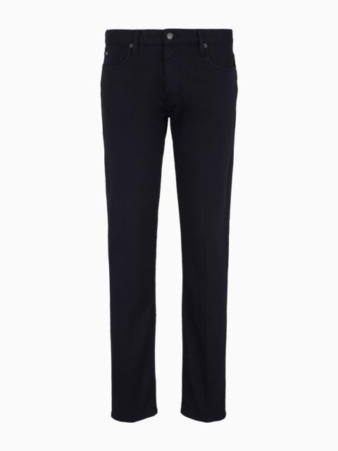 EMPORIO ARMANI J75 Slim-fit jeans in garment-dyed comfort denim