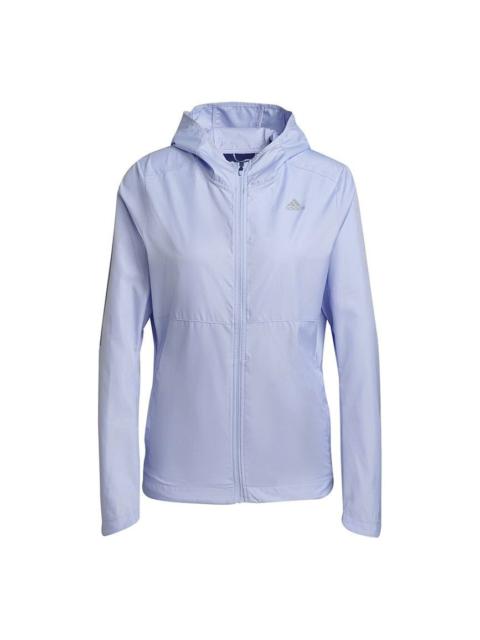 adidas (WMNS) adidas Own The Run Jkt Sports Jacket Purple H31032