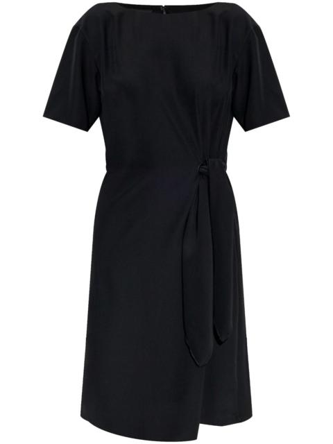EMPORIO ARMANI side-tie dress
