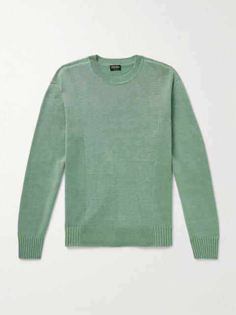 ZEGNA Linen and Silk-Blend Sweater