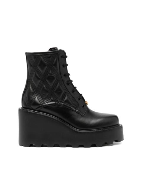 Valentino 80mm logo-plaque combat boots