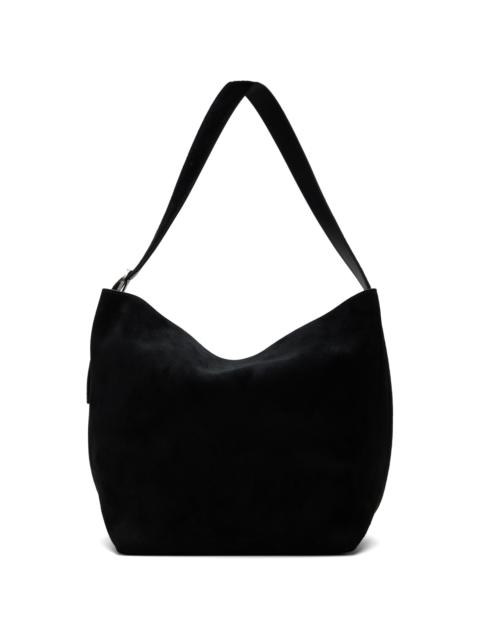 TOTEME Black Belted Suede Medium Tote