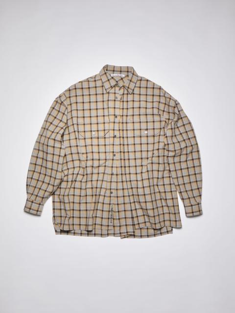 Acne Studios Checked shirt - Brown/grey