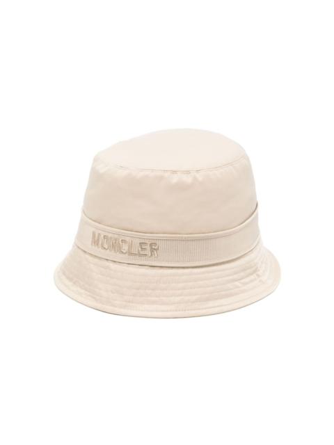logo-embroidered bucket hat