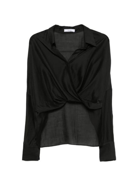 ELEH wrap-front blouse
