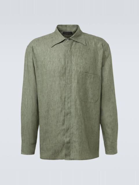 SAMAN AMEL Resort linen shirt