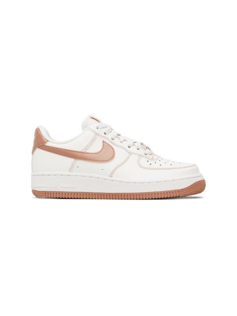 Off-White & Pink Air Force 1 '07 Sneakers
