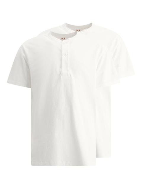 BEAMS PLUS Henley cotton T-shirts (pack of two)