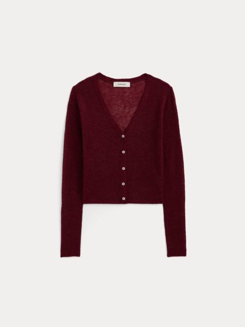 EVERLANE AIR ALPACA WIDE V CROPPED CARDIGAN