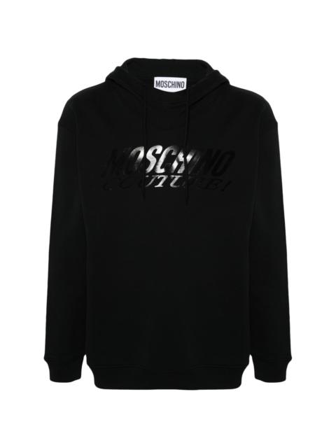 logo-print cotton hoodie