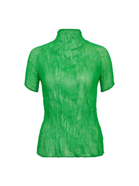 ISSEY MIYAKE Chiffon Twist Woven Top