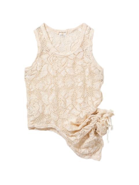 Comme Des Garçons floral-embroidered vest