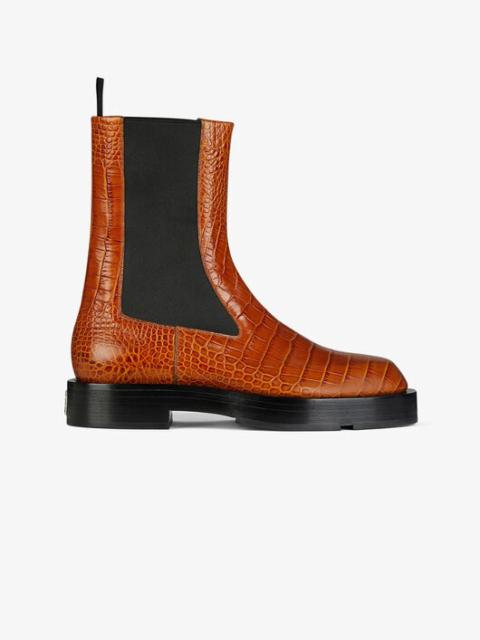 Givenchy CHELSEA BOOTS IN CROCODILE EFFECT LEATHER