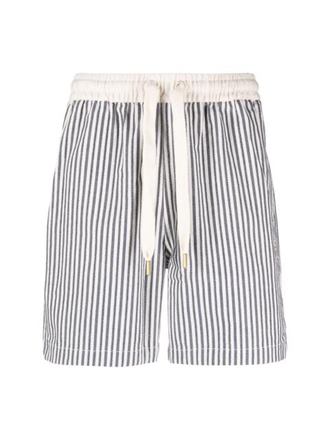 PUMA stripe-print cotton shorts