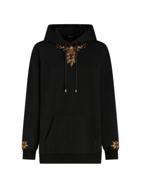 Etro embroidered cotton hoodie