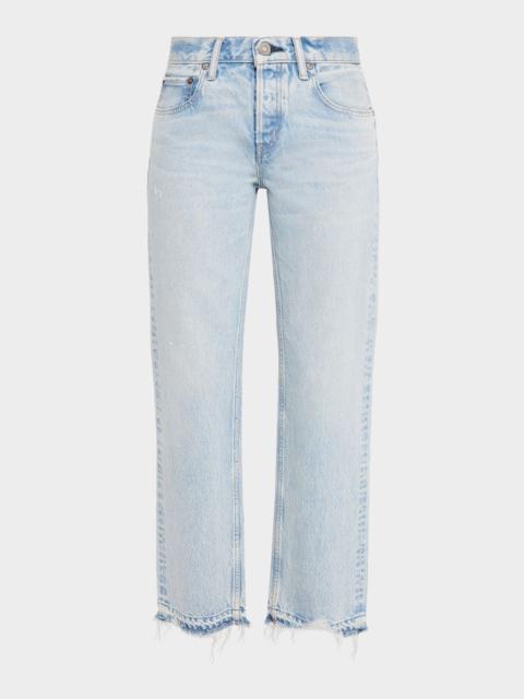 MOUSSY VINTAGE Low-Rise Straight-Leg Jeans