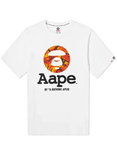 A BATHING APE® AAPE OG Moonface T-Shirt "White Orange Camo" B762DA4F