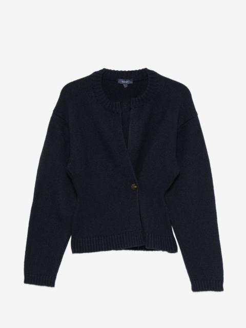 soeur wrap-front ribbed-trim cardigan