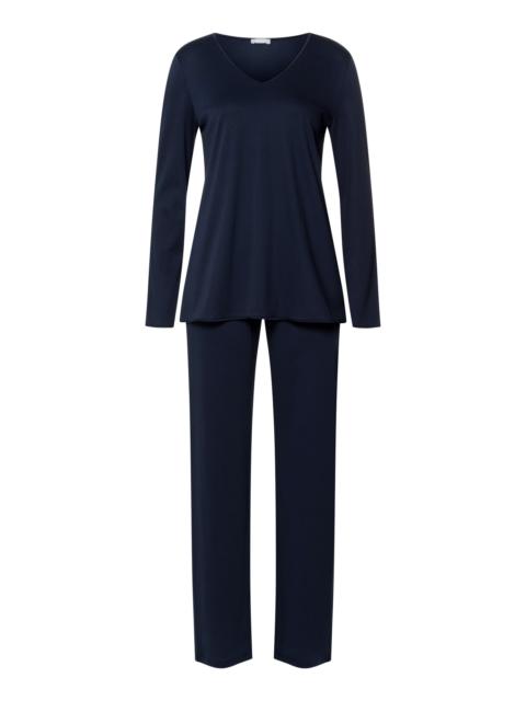 HANRO Cotton Silk V-Neck Cotton Pajama Set